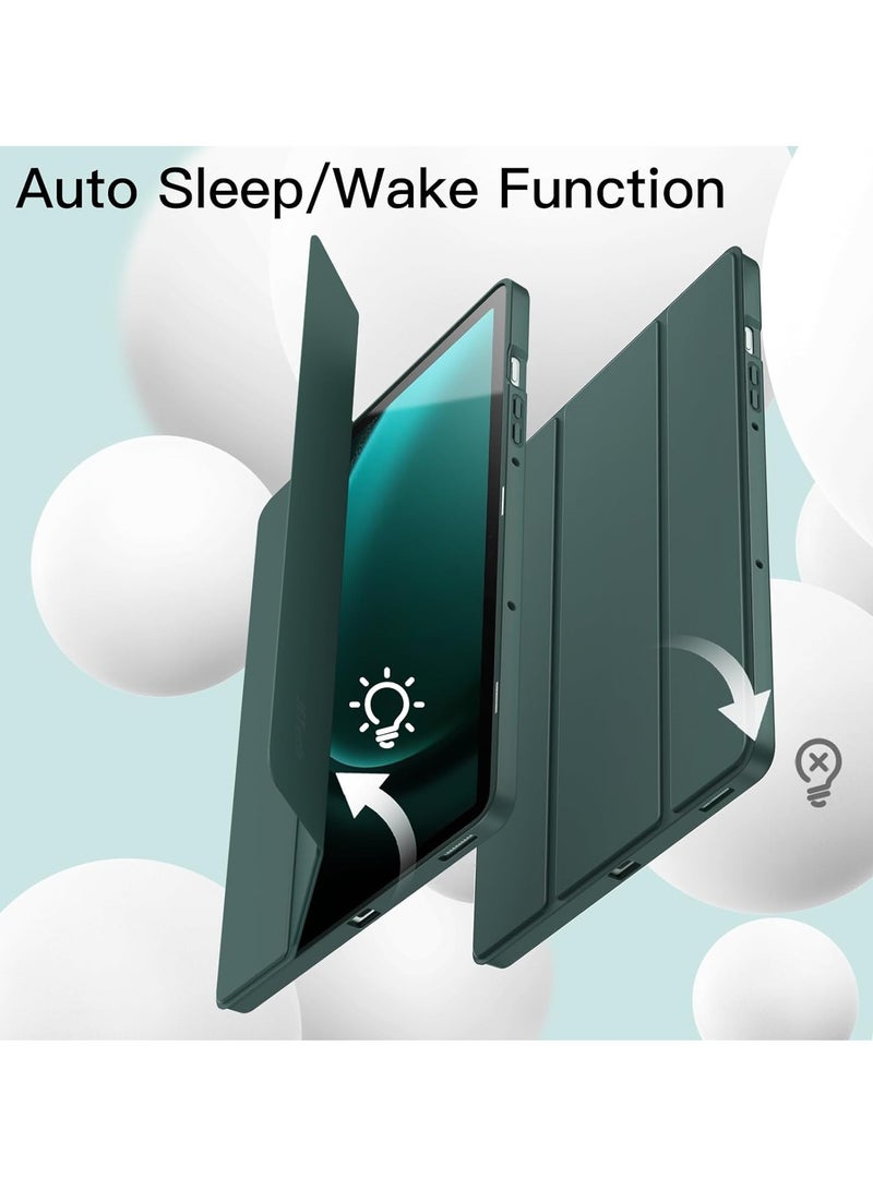 DUSALA Case for Samsung Galaxy Tab S9 FE / S10 FE 10.9 Inch with S Pen Holder, Soft TPU Tri-Fold Stand Protective Tablet Cover, Support S Pen Charging, Auto Wake/Sleep - Image 5