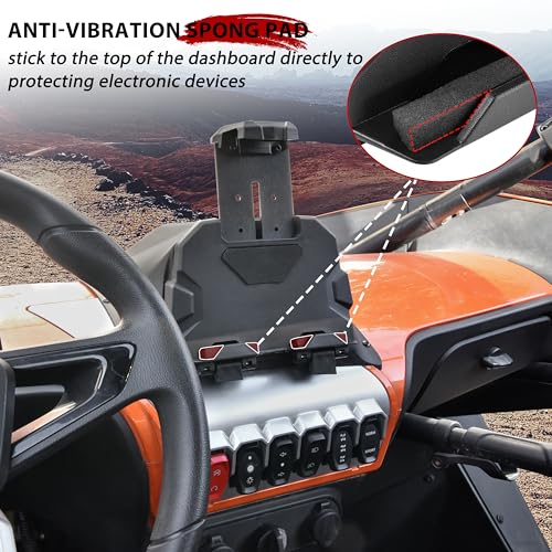UTVSXPERT UTVXPERT Adjustable Electronic Device Tablet Phone Holder GPS Navigator Bracket Phone Mount with Storage Box for CFMOTO ZForce 950 Sport/HO/EX 2020-2024 Accessories - Image 5