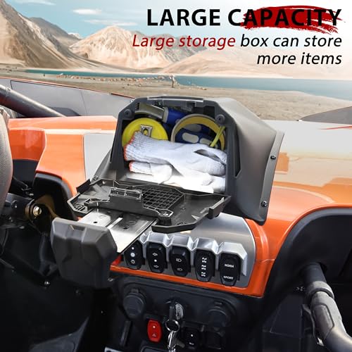 UTVSXPERT UTVXPERT Adjustable Electronic Device Tablet Phone Holder GPS Navigator Bracket Phone Mount with Storage Box for CFMOTO ZForce 950 Sport/HO/EX 2020-2024 Accessories - Image 2