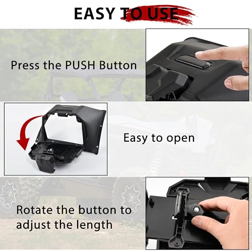 UTVSXPERT UTVXPERT Adjustable Electronic Device Tablet Phone Holder GPS Navigator Bracket Phone Mount with Storage Box for CFMOTO ZForce 950 Sport/HO/EX 2020-2024 Accessories - Image 4