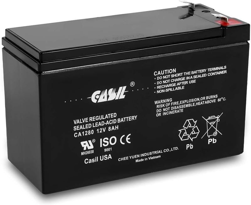 Casil 12v 8ah Battery for APC Back-UPS ES 750 – Compatible with BE750G, Smart UPS 750, SMT750, SUA750 – 12V SLA Battery for UPS ES 750 Backup Power Supply - Image 1