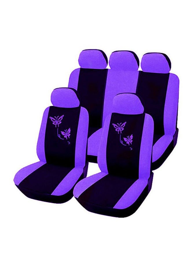 NIBEMINENT 4-Piece Butterfly Printed Car Seat Cover Set