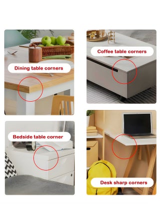 Baybee 10 PCs Baby Safety Corner Guards, Baby Proofing Corner Guards - 3mm Pre-Taped Corner Protectors -Child Safety Edge Cushion Guards for Sharp Edges Protector of Furniture Grey - view 4