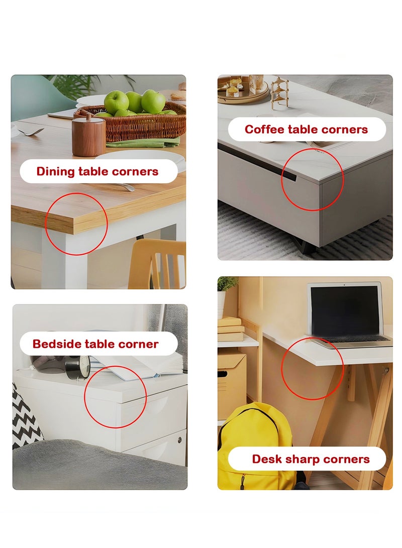 Baybee 10 PCs Baby Safety Corner Guards, Baby Proofing Corner Guards - 3mm Pre-Taped Corner Protectors -Child Safety Edge Cushion Guards for Sharp Edges Protector of Furniture Grey - Image 4