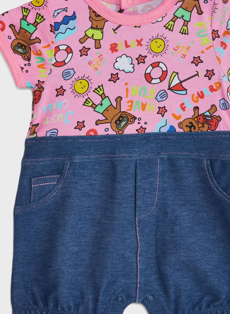 GUESS Infant Summer Days Print Romper