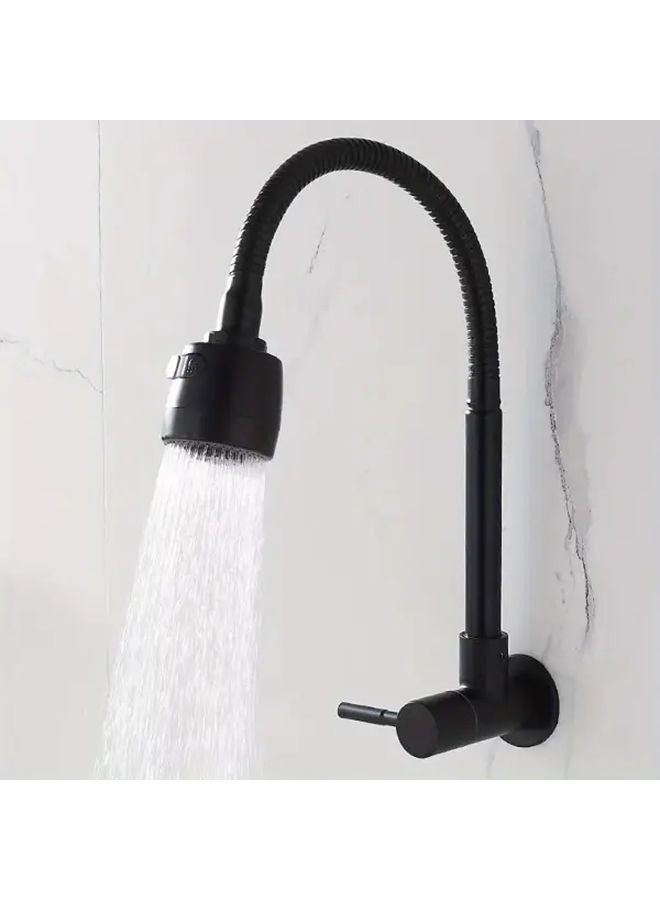 Heavy Duty Wall Mounted Kitchen Faucet 360 Rotating Nozzle Adjustable Spray Head Easy Install - Image 5