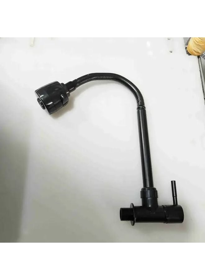 Heavy Duty Wall Mounted Kitchen Faucet 360 Rotating Nozzle Adjustable Spray Head Easy Install - Image 1