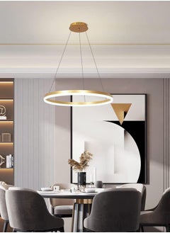 Modern Led Gold Chandelier, 1 Ring Contemporary Led Chandelier Circular Pendant Light, Dimmable Hanging Ceiling Light Fixture for Living Dining Room Bedroom Staircase Foyer, 3000-6000K,34W. - pzsku/Z6B9A60522DCAF9666751Z/45/_/1704724431/5ebc43cd-1b83-4546-bcbe-8eb402fe5167