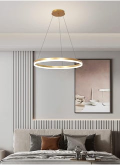 Modern Led Gold Chandelier, 1 Ring Contemporary Led Chandelier Circular Pendant Light, Dimmable Hanging Ceiling Light Fixture for Living Dining Room Bedroom Staircase Foyer, 3000-6000K,34W. - pzsku/Z6B9A60522DCAF9666751Z/45/_/1704724452/2e241163-9959-4a26-bcdc-bd881206c043