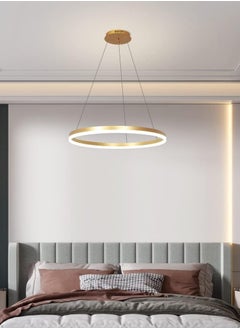 Modern Led Gold Chandelier, 1 Ring Contemporary Led Chandelier Circular Pendant Light, Dimmable Hanging Ceiling Light Fixture for Living Dining Room Bedroom Staircase Foyer, 3000-6000K,34W. - pzsku/Z6B9A60522DCAF9666751Z/45/_/1704724614/ba5a9888-b646-4b6e-8f40-982aa2ad692a