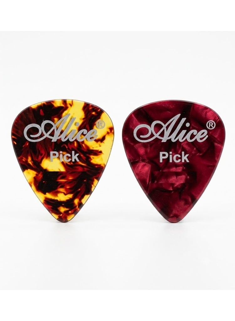 Alice Guitar Picks, Tortoiseshell Pattern, 22 Pieces