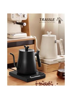 HOOKOR Electric Gooseneck Kettle,Stainless Steel Electric Water Kettle & Coffee Kettle with Temperature Indicate,1000W Quick Heating Constant Temperature, Auto Shut Off, Touch Screen Panel (Black)  - Image 2