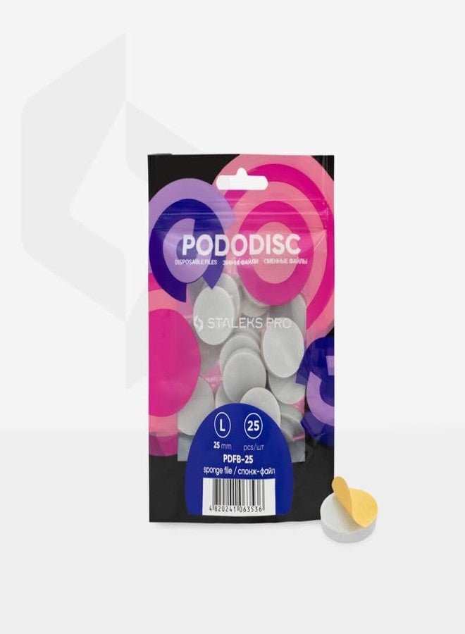 ستالكس برو أقراص باديكير STALEKS PRO للاستخدام مرة واحدة - إسفنجات PODODISC L EXPERT 25 (25 قطعة) - Image 2