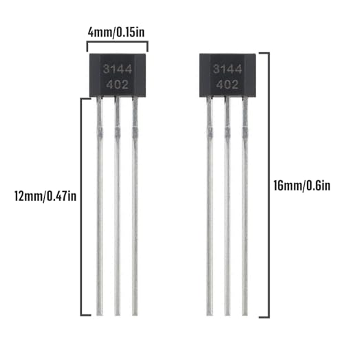 ALLECIN 20Pcs A3144 3144 Hall Effect Sensor OH3144 AH3144E 3Pins Magnetic Detector - Image 2
