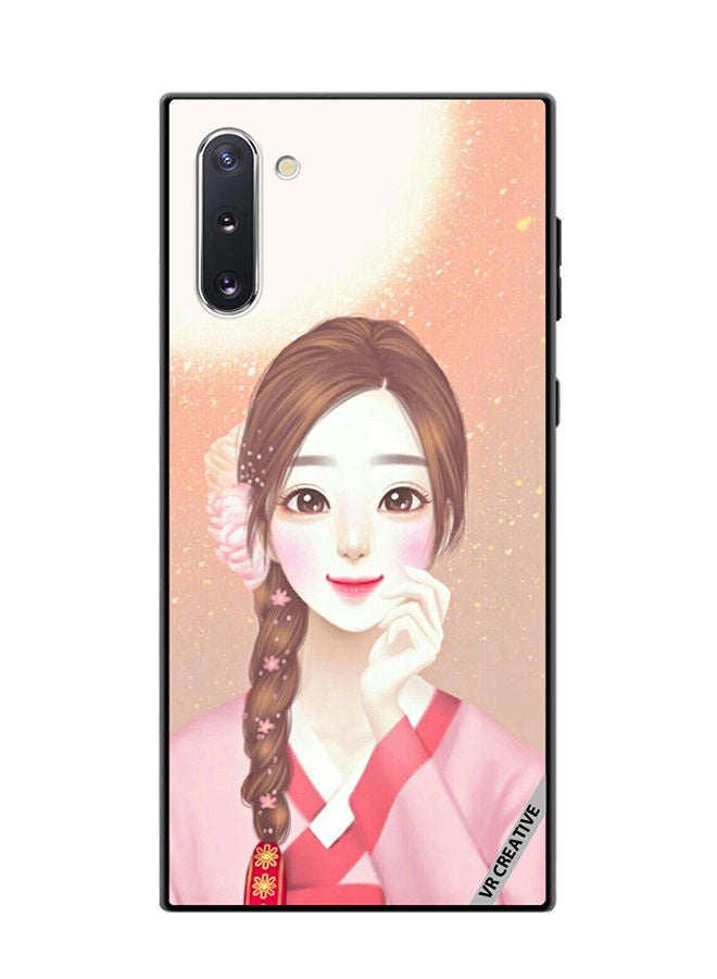 VR CREATIVE Protective Case Cover For Samsung Galaxy Note10 5G Chinese Traditional Girl Design Multicolour - Image 1