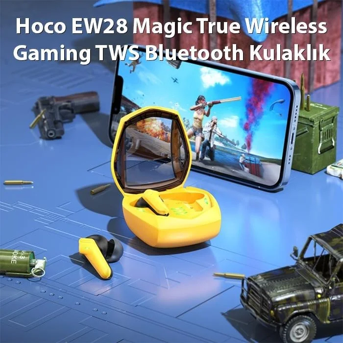 بولهاموبيل Polham BT5.3V Bluetooth Headset with Game Mode, No Sound Delay, Microphone, Long Charging, Gaming Headset