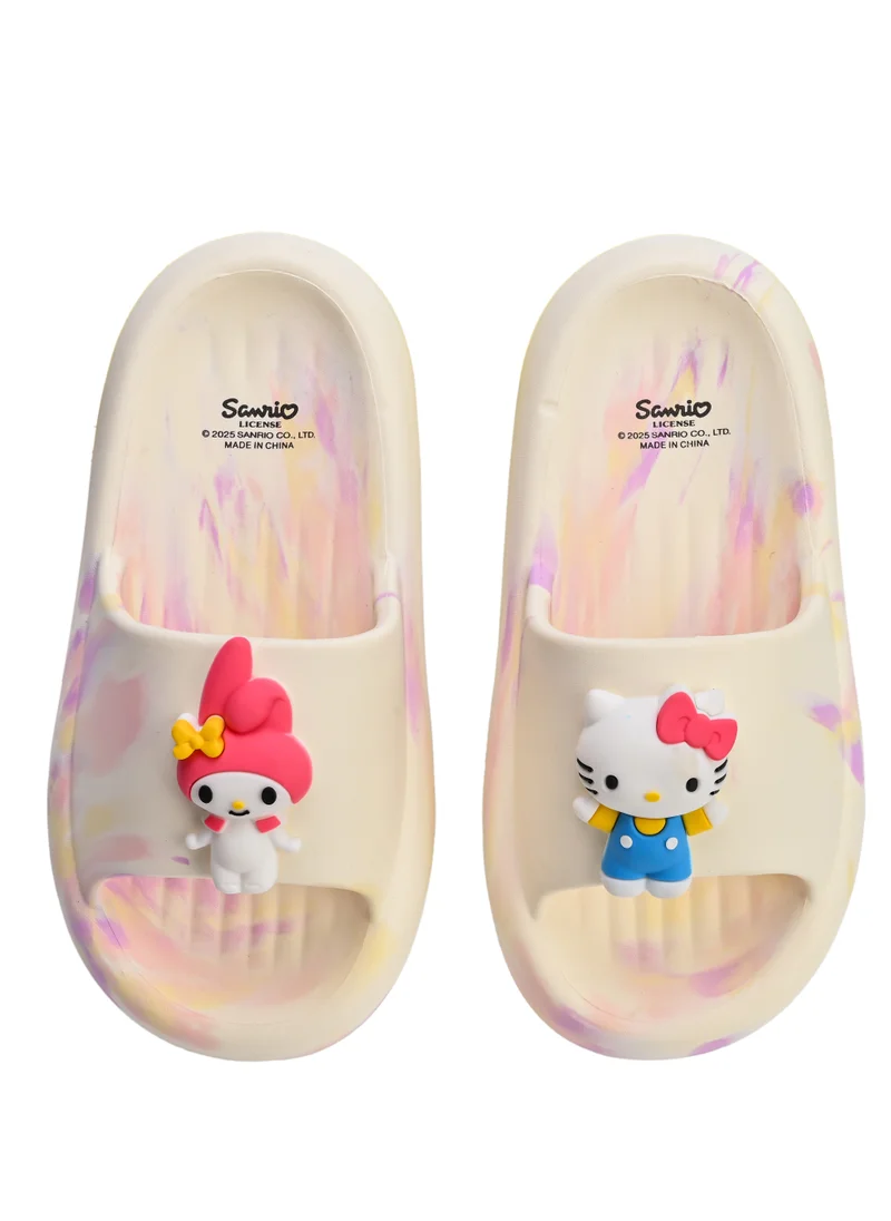 أوربانهاول UrbanHaul Girls Sanrio Hellokitty & Frnds Print Slip on Sliders For Kids Suitable for Daily Use :- Multicolour