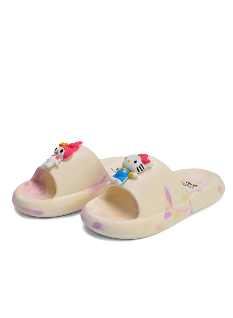 Urbanhaul  UrbanHaul Girls Sanrio Hellokitty & Frnds Print Slip on Sliders For Kids Suitable for Daily Use :- Multicolour for Women | Best Price UAE