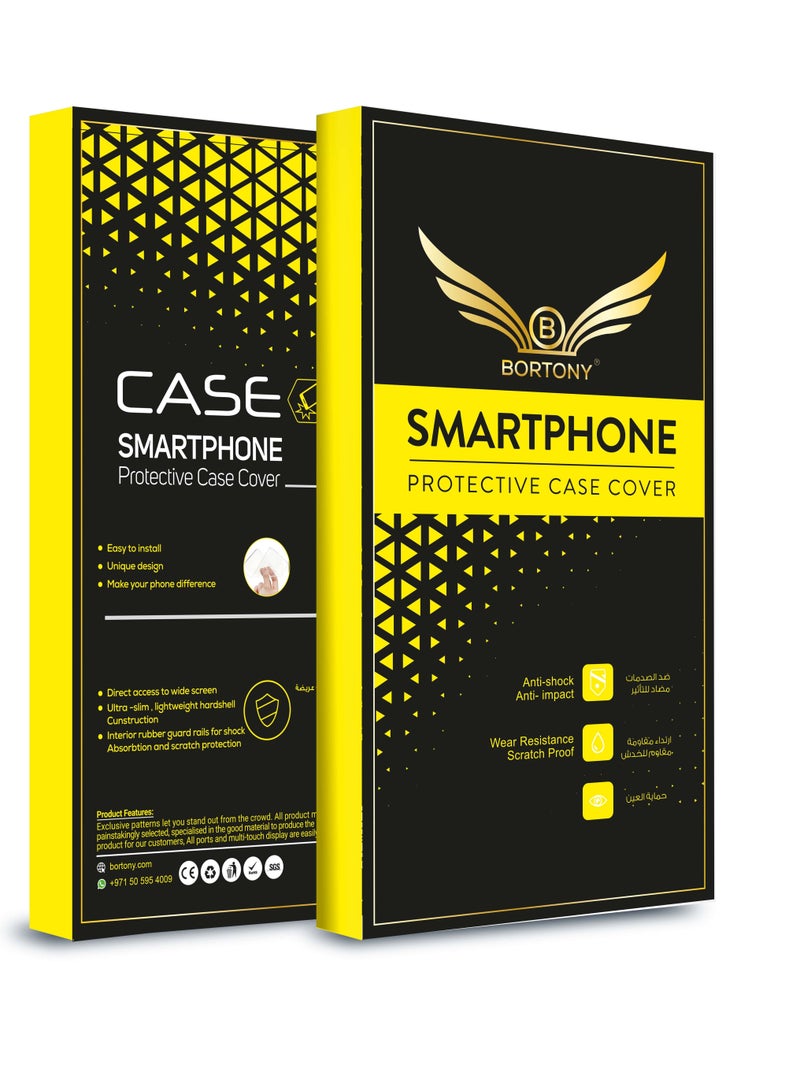 BORTONY Protective Case Cover With Finger Grip Stand For iPhone 13 Pro - Image 5