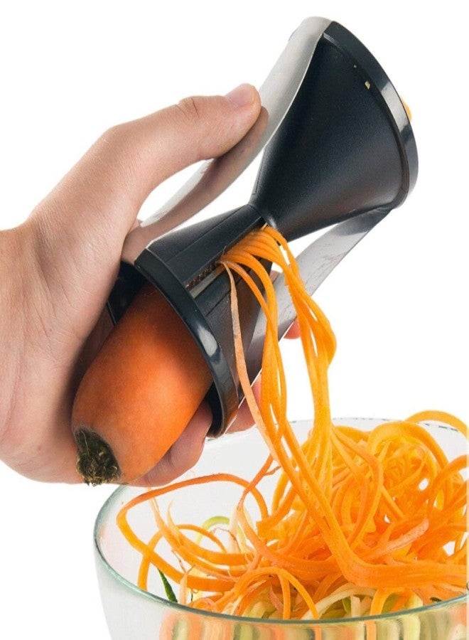 Dweezhet Vegetable Spiralizer Slicer Zoodles Maker | Restaurant Quality Spiral Slicer Great for Vegetables Noodle Slicer Salad Decorator Chopping Spiralizer Grater Cutter Multicolor - Image 4