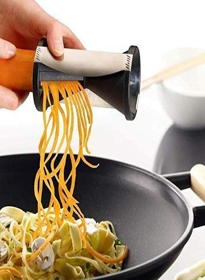 Dweezhet Vegetable Spiralizer Slicer Zoodles Maker | Restaurant Quality Spiral Slicer Great for Vegetables Noodle Slicer Salad Decorator Chopping Spiralizer Grater Cutter Multicolor - Image 5
