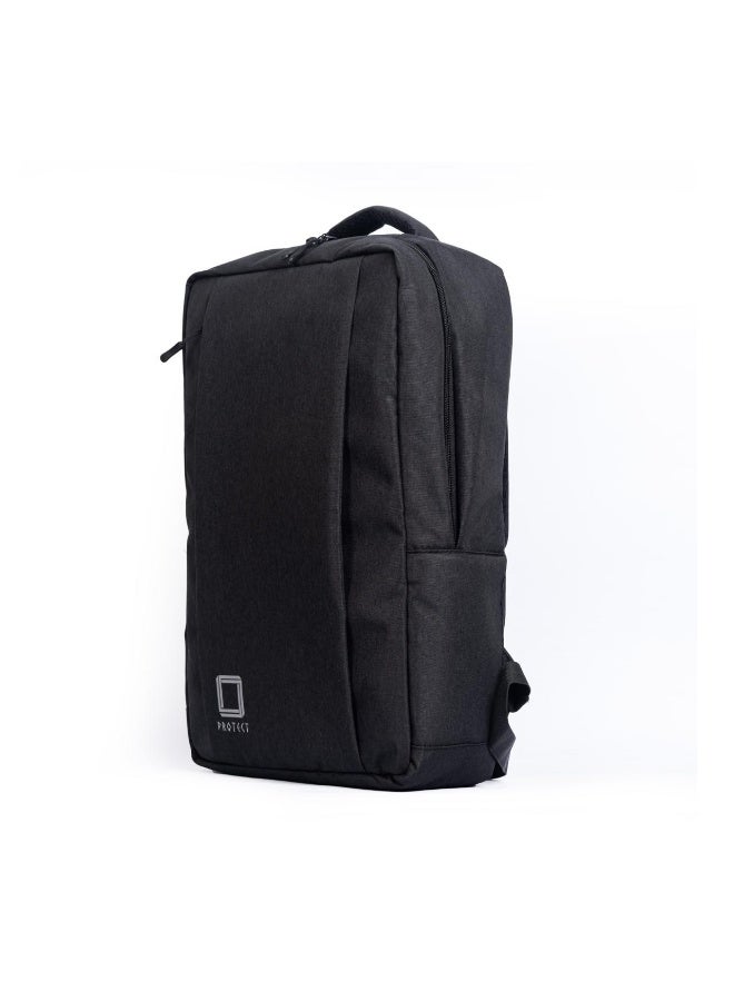 PROTECT Laptop Backpack 17.3 Inch Business & Travel Bag with Safety Bubble Protection - Black - Image 4