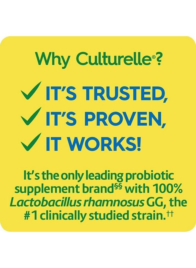 Culturelle - Health & Wellness Daily Probiotic For Women & Men 50 Count 15 Billion Cfus & A Proveneffective Probiotic Strain Support Your Immune System Gluten Free Soy Free Nongmo - Image 1