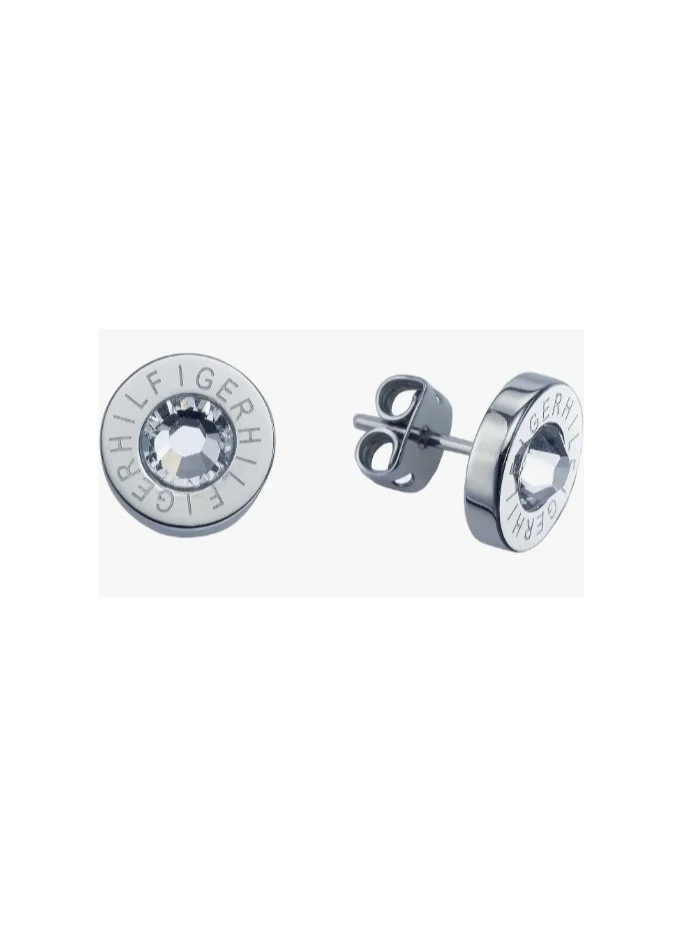 تومي هيلفيغر Tommy Hilfiger Women's Silver Earrings - 2700259