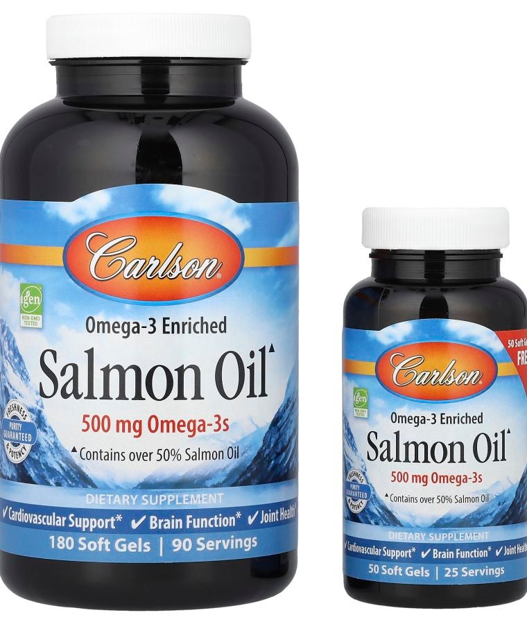 زيت السلمون المدعم بأوميغا-3 230 كبسولة لينة