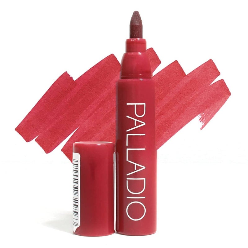 Palladio Lip Stain Hydrating and Waterproof Formula Matte Color Look Longlasting All Day Wear Lip Color Smudge Proof Natural Finish Precise Chisel Tip Marker Berry - Image 1