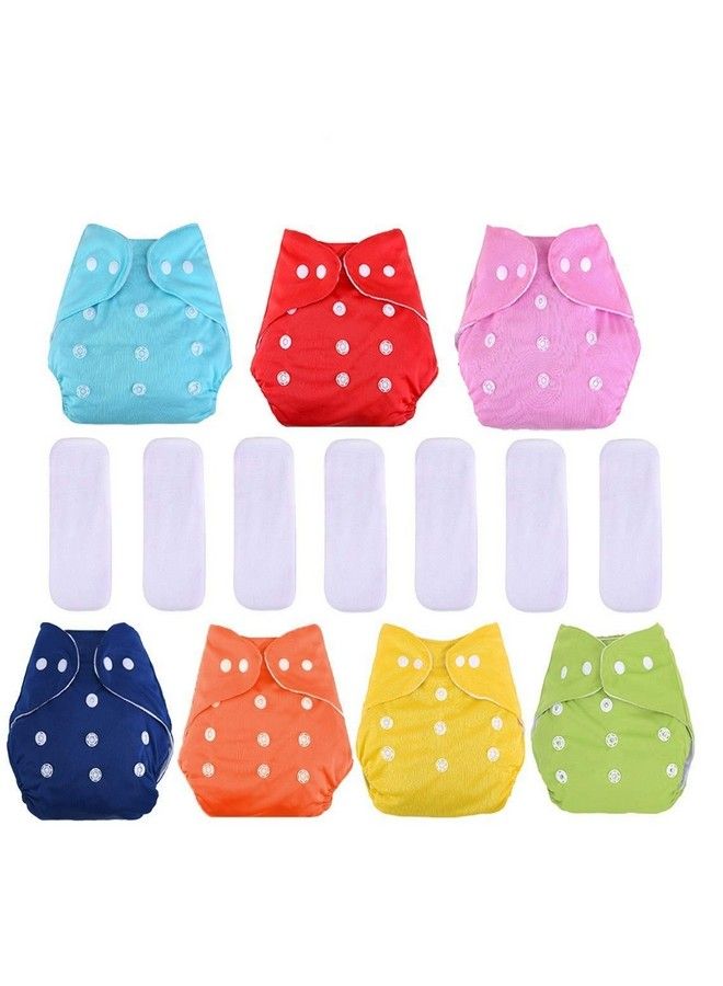 DOMENICO Washable Baby Diaper Premium Cloth Diaper Reusable Diaper Washable Diaper Adjustable Size Waterproof(Assorted Color) - Image 2