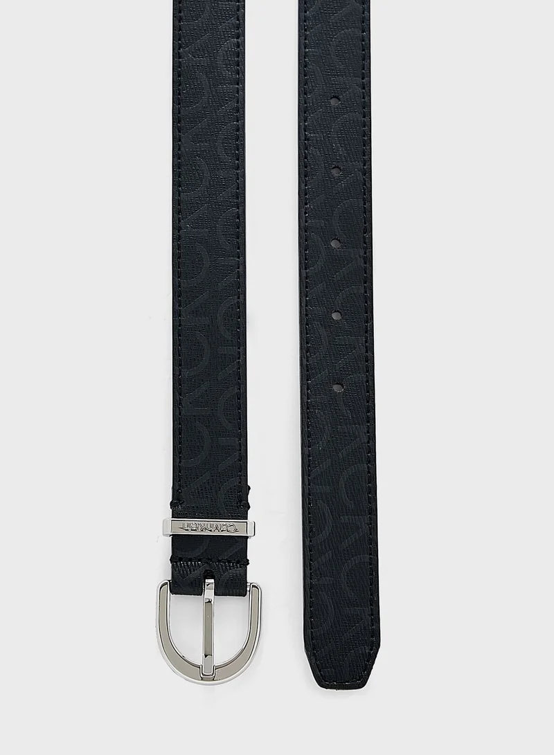CALVIN KLEIN Monogram Buckle Belt