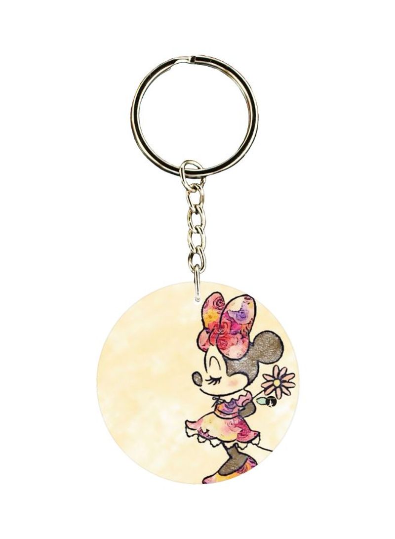 Minnie Mouse Printed Keychain