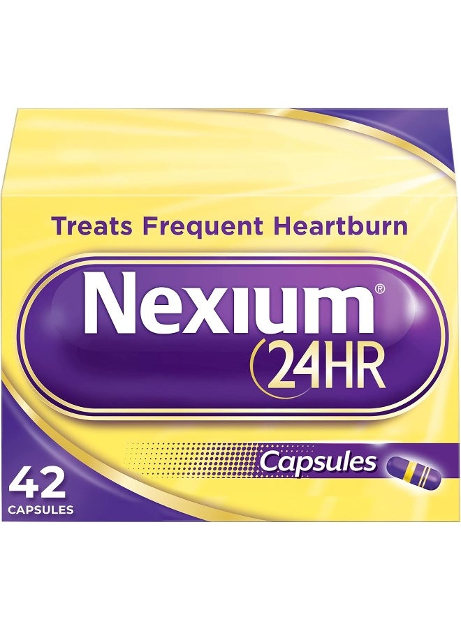 NEXIUM 24Hr Treats frequent heartburn 42 Capsules Pack Of 1  - Image 1