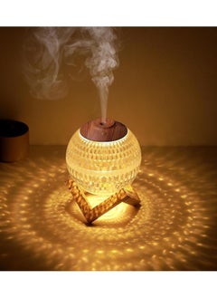 RAQTA Colorful Crystal Ball 350ml RGB Essential Oil Diffuser – Quiet Aromatherapy Humidifier with Timer, Auto-Off Safety, and 7 LED Color Options  - Image 2