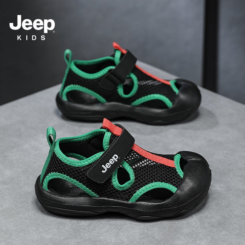 Jeep Girls Sports Sandals 2025 Comfortable Lightweight Children'S Top-Covered Mesh Breathable Sandals All-Match - Image 4
