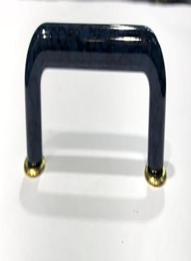 مقبض مطبخ وخزانة لون كحلي باللون الأسود خامة بلاستك قاعدة نحاس لو نحاس صناعة القدة تايوان طول 7.9 سم يعتبر 79 ملي - Image 2