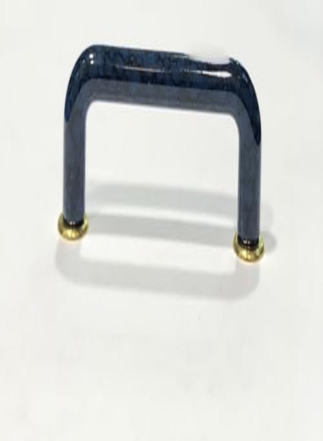 مقبض مطبخ وخزانة لون كحلي باللون الأسود خامة بلاستك قاعدة نحاس لو نحاس صناعة القدة تايوان طول 7.9 سم يعتبر 79 ملي - Image 1