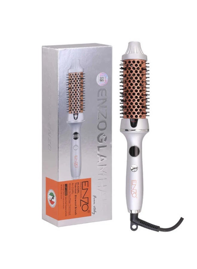 إنزو فرشاة تجعيد الشعر الحرارية الدوارة ENZO EN-2230 – جهاز تصفيف متعدد الوظائف للتجعيد السريع وتموجات كبيرة ولمعان خالٍ من التجعد - Image 4