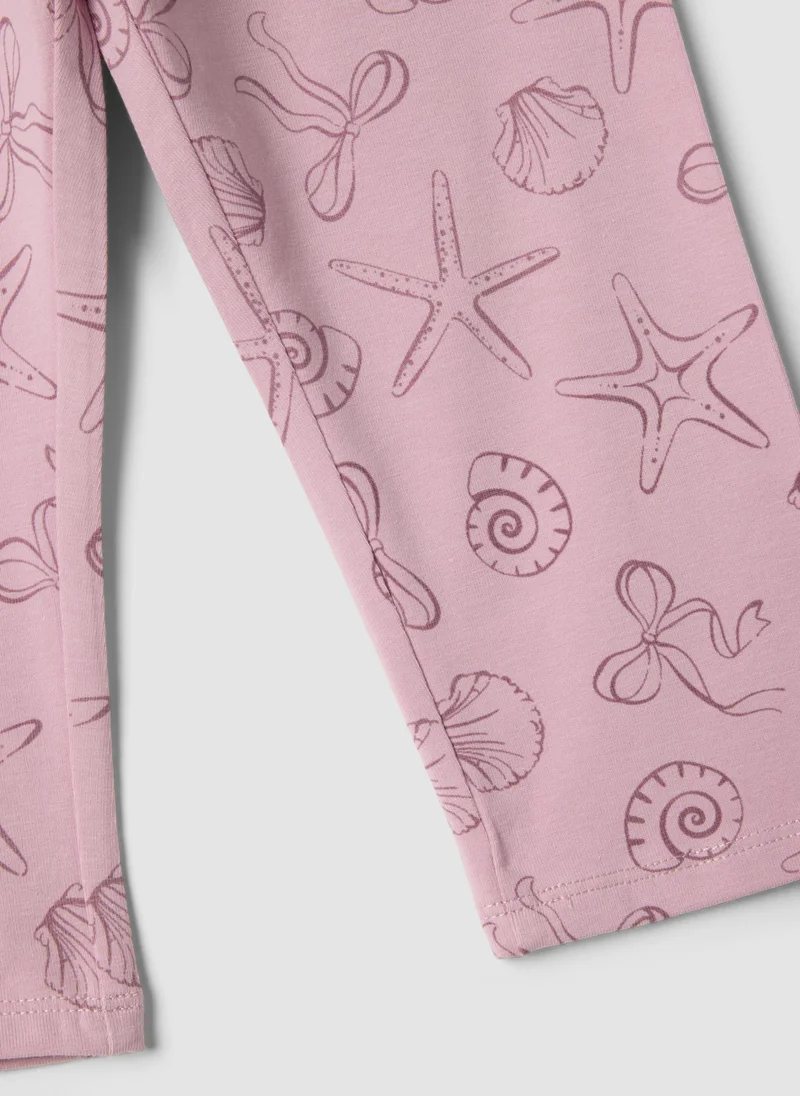 Ovs  OVS Girlsâ€™ Pink Skinny Leggings In Stretch Cotton With Prints for Women | Best Price UAE
