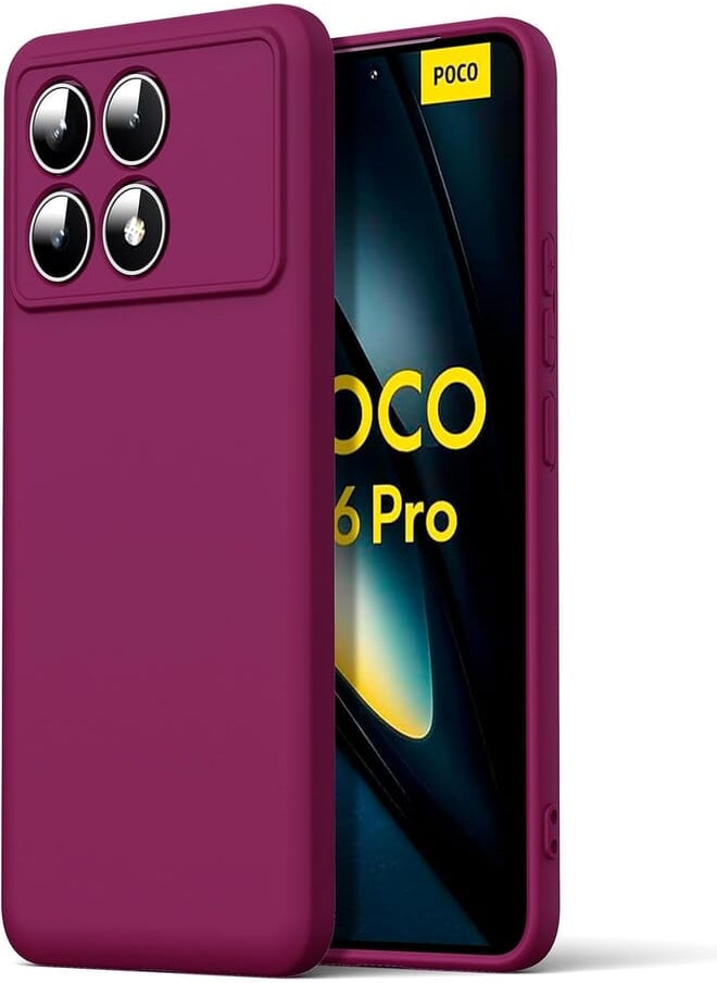 Generic - Generic Silicone Case With Modern, Streamlined Design And Inner Lining, Compatible with Xiaomi Poco F6 Pro (Light Purple) - Image 1
