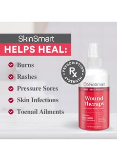 SkinSmart Antimicrobial Wound Therapy, Hypochlorous Acid Safely Removes Bacteria So Wounds Can Heal, 8 Ounce Clear Spray  - Image 4