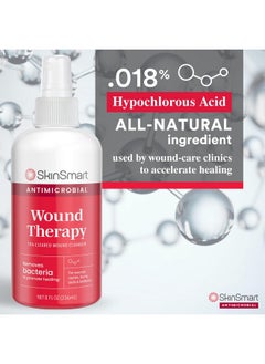 SkinSmart Antimicrobial Wound Therapy, Hypochlorous Acid Safely Removes Bacteria So Wounds Can Heal, 8 Ounce Clear Spray  - Image 3