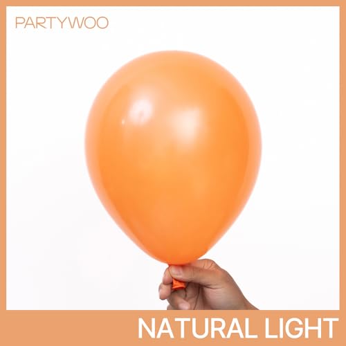 PartyWoo Pearl Orange Balloons 50pcs 12 Inch Fall Pumpkin Latex Balloons for Graduation Thanksgiving Halloween Little Cutie Baby Shower Birthday Wedding Fall Themed Party Decorations OrangeZ28 - Image 5