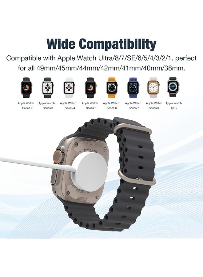 Type C 2-in-1 Fast Charging for iPhone&Watch(1.2m)White，Premium Charger Cable,Smart Watch Magnetic Cable  - Image 3