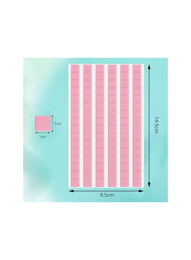 PROMASS Sticky Tack Putty, 3 Color 288 Pcs Removable Adhesive Poster Putty Mounting Putty Reusable Wall Safe Tack Putty Tacky Putty for Hanging Pictures and Museum Art Photography White Blue Pink  - Image 2