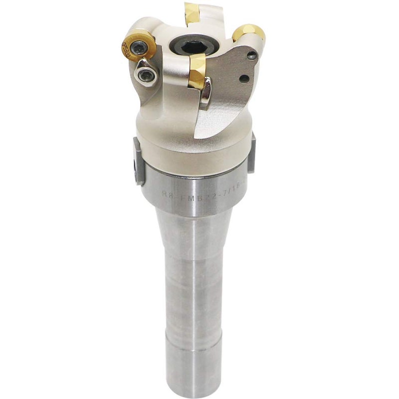 LingGan Face Mill Cutter Holder EMRW 6R 50-22+R8-FMB22-7/16+RPMT1204 Hard Alloy Blade+8mm Spanner+T15 Spanner, Used for Fough Machining of The Workpiece on The Milling Machine. (EMRW 6R50-22(1.96 Inch)) - Image 3