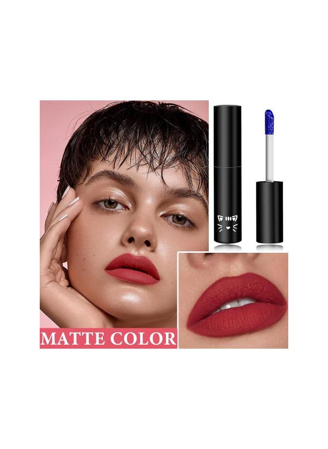 Generic - Peel Off Lip Stain Lip Tint,Tattoo Magic Color Lip Gloss,Waterproof Long Lasting Non Stick Cup Tear Off Liquid Lipstick Non Smudging Matte Pigmented Lip Gloss for Women Girls（03） - Image 1