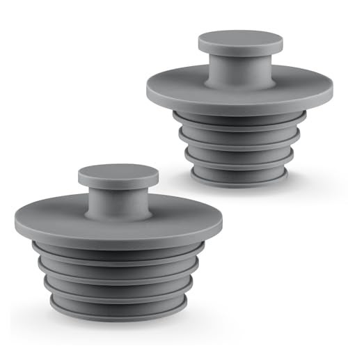 Aluvor Bathtub Stopper 2pcs Sink Stopper Tub Plug Bathroom Shower Drain Plug Silicone Bathtub Drain Plug Tub Drain Stopper Washbasin Stopper - Image 1