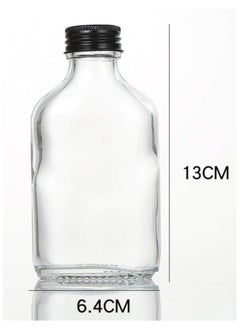 FUFU 12 pack 4 oz empty juice bottle glass milk beverage bottle coffee bottle bottle bottle coffee bottle bottle party drink shop coffee shop  - Image 2